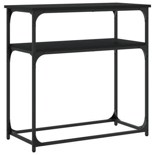 Konsolbord 75x35,5x75 cm konstrueret træ sort
