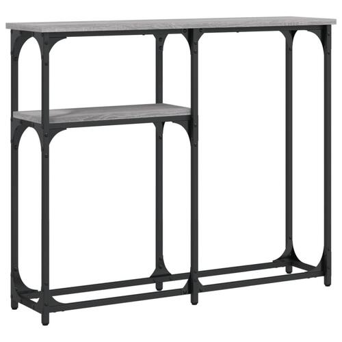 Konsolbord 90x22,5x75 cm konstrueret træ grå sonoma-eg