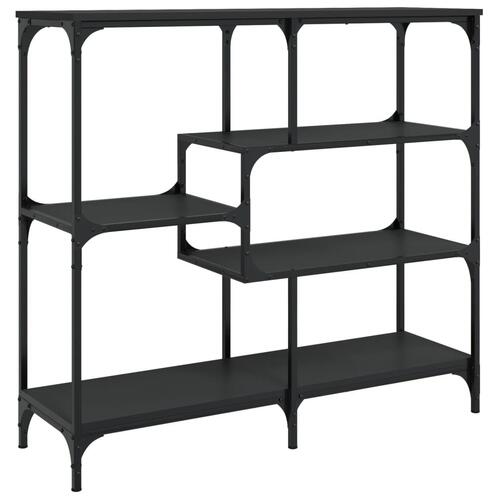 Konsolbord 103x32x95 cm konstrueret træ sort