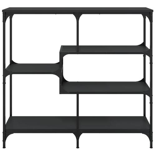 Konsolbord 103x32x95 cm konstrueret træ sort