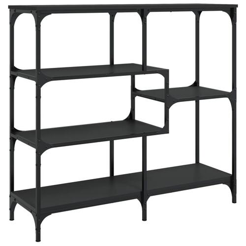 Konsolbord 103x32x95 cm konstrueret træ sort