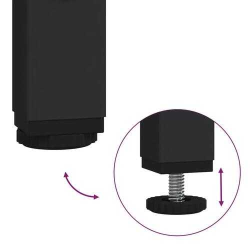 Konsolbord 103x32x95 cm konstrueret træ sort