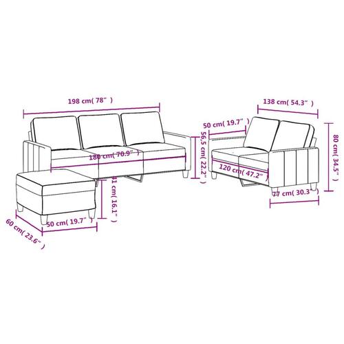 3 personers sofa med hynder stof lysegul