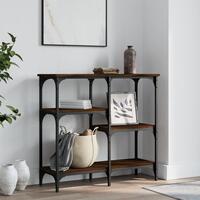 Konsolbord 80x29x75 cm konstrueret træ brun egetræ