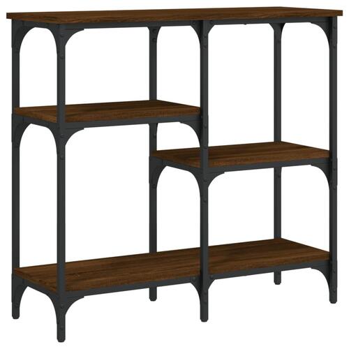 Konsolbord 80x29x75 cm konstrueret træ brun egetræ