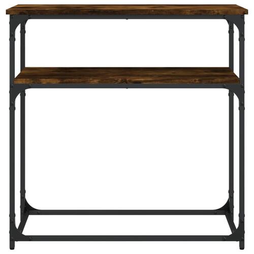 Konsolbord 75x35,5x75 cm konstrueret træ røget egetræsfarve