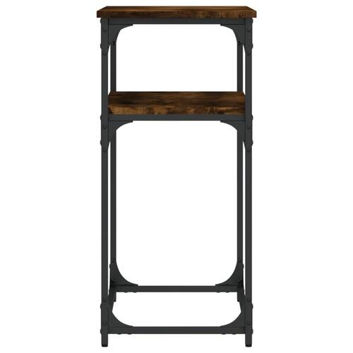 Konsolbord 75x35,5x75 cm konstrueret træ røget egetræsfarve
