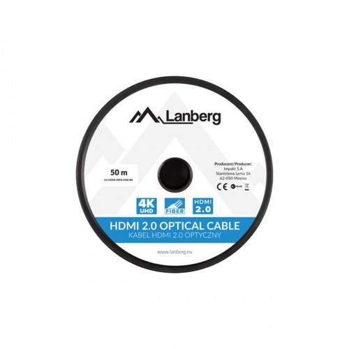 HDMI-kabel Lanberg CA-HDMI-20FB-0500-BK 50 m