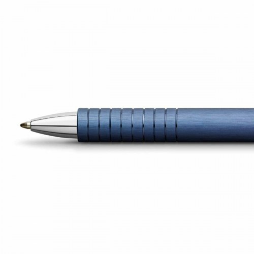 Faber-Castell Essentio kuglepen B - Blå, aluminium, sort blæk