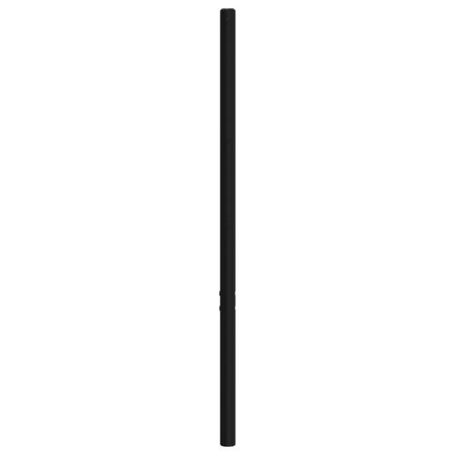 Sengegavl 135 cm metal sort
