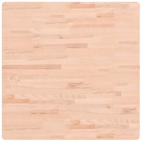 Bordplade 80x80x2,5 cm firkantet massivt bøgetræ