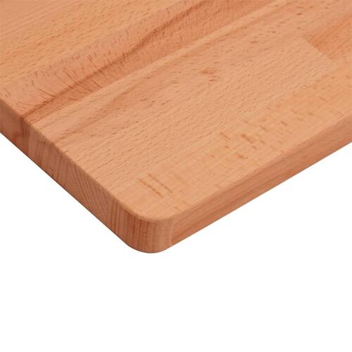 Bordplade 40x40x1,5 cm firkantet massivt bøgetræ