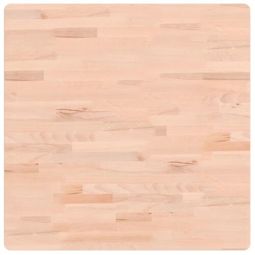 Bordplade 70x70x1,5 cm firkantet massivt bøgetræ