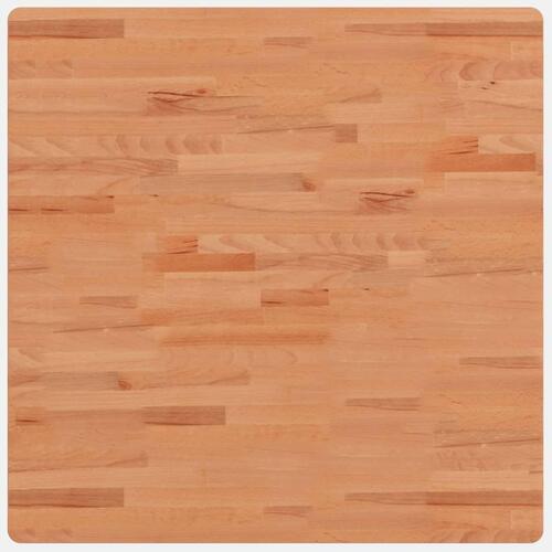 Bordplade 80x80x1,5 cm firkantet massivt bøgetræ