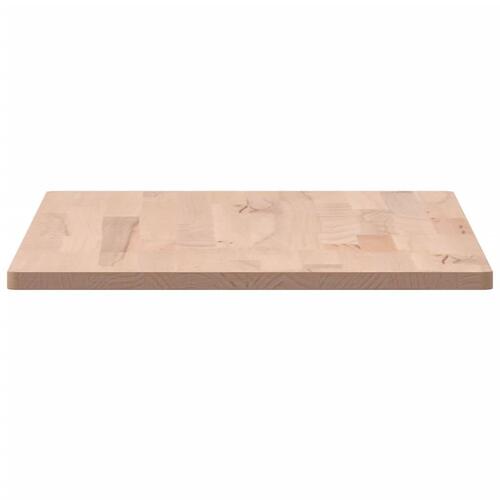 Bordplade til badeværelse 100x50x1,5 cm ubehandlet massiv bøg