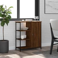 Skab 70x30x80 cm konstrueret træ brun egetræsfarve