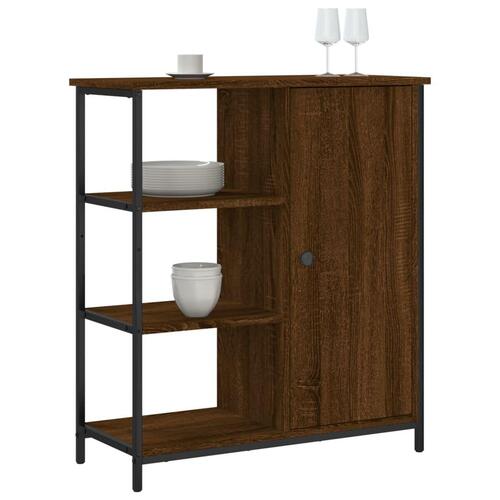 Skab 70x30x80 cm konstrueret træ brun egetræsfarve