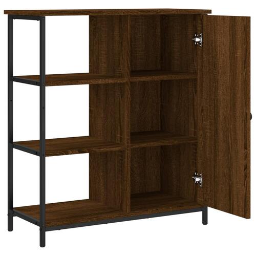 Skab 70x30x80 cm konstrueret træ brun egetræsfarve