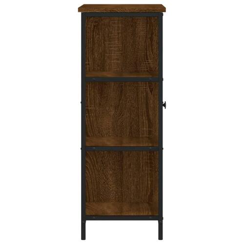 Skab 70x30x80 cm konstrueret træ brun egetræsfarve