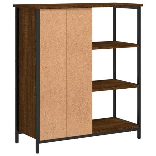 Skab 70x30x80 cm konstrueret træ brun egetræsfarve