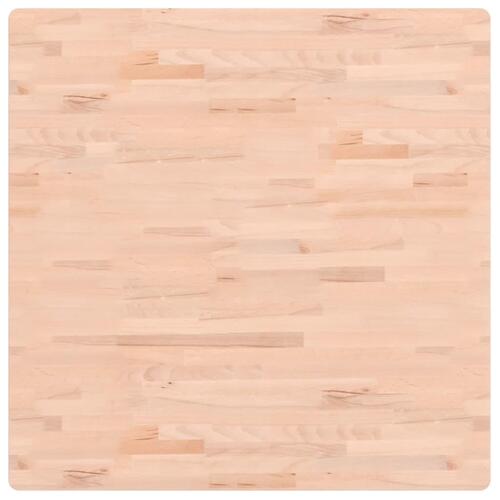 Bordplade 90x90x2,5 cm firkantet massivt bøgetræ