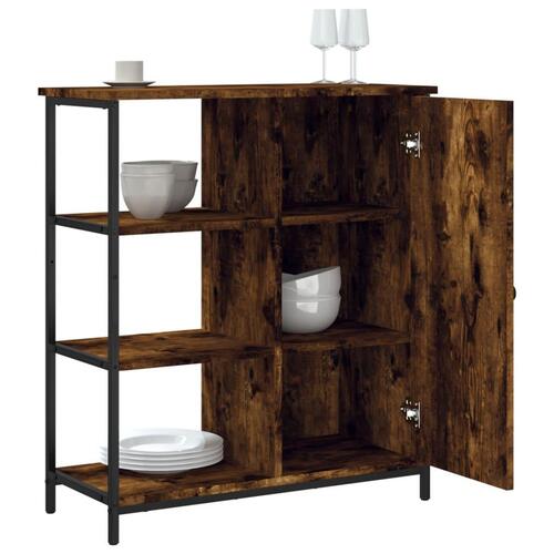 Skænk 70x30x80 cm konstrueret træ røget egetræsfarve