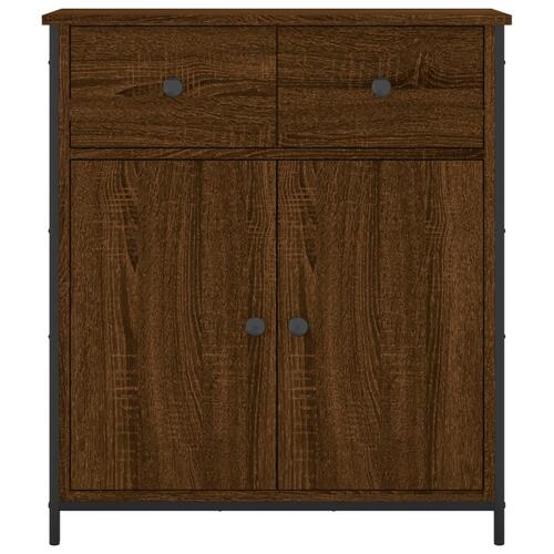 Skab 70x30x80 cm konstrueret træ brun egetræsfarve