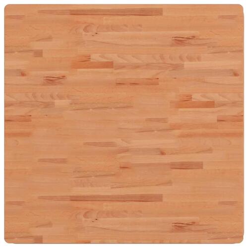 Bordplade 90x90x1,5 cm firkantet massivt bøgetræ