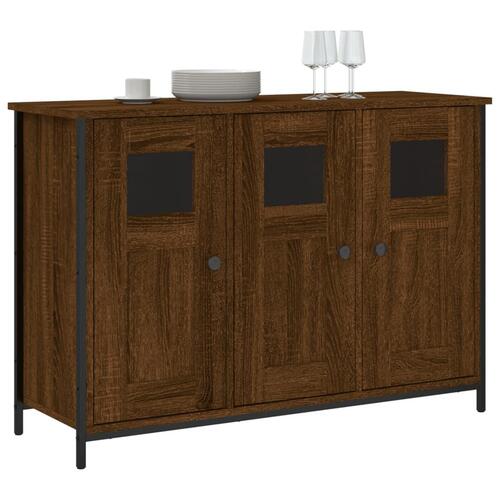 Skænk 100x35x70 cm konstrueret træ brun egetræsfarve