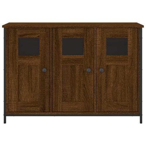 Skænk 100x35x70 cm konstrueret træ brun egetræsfarve