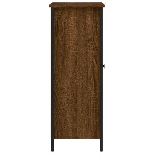 Skab 70x30x80 cm konstrueret træ brun egetræsfarve