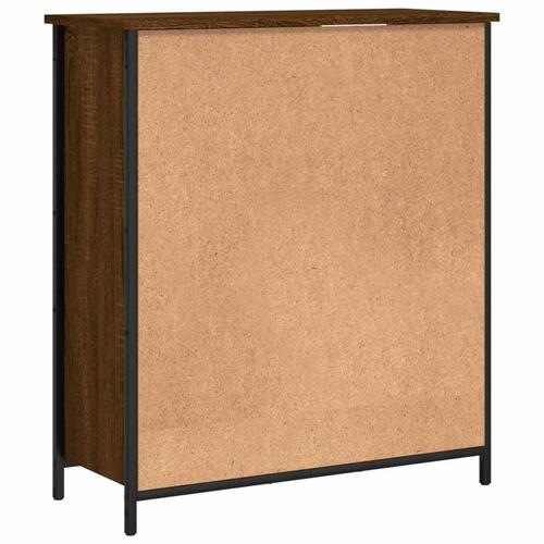 Skab 70x30x80 cm konstrueret træ brun egetræsfarve