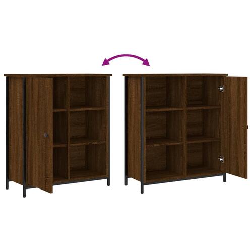 Skab 70x30x80 cm konstrueret træ brun egetræsfarve