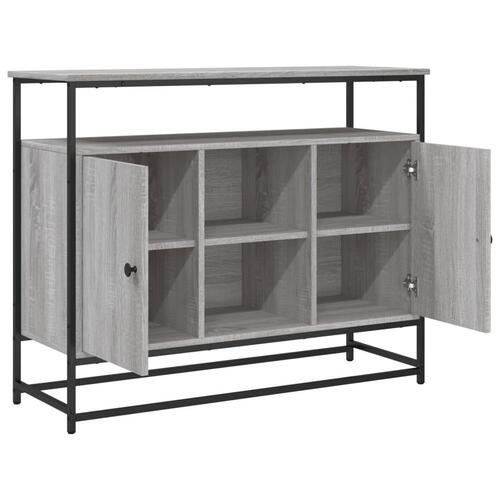 Skænk 100x35x80 cm konstrueret træ grå sonoma-eg