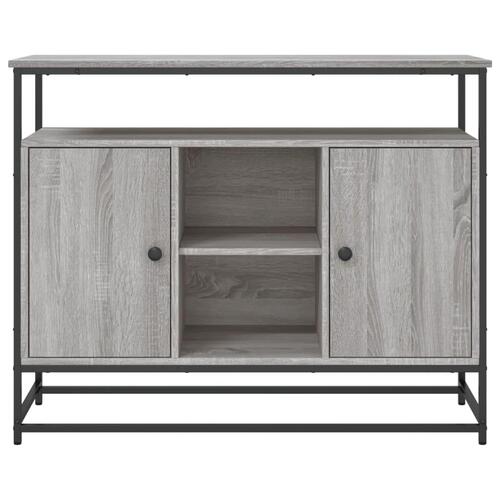 Skænk 100x35x80 cm konstrueret træ grå sonoma-eg