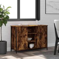 Skænk 100x35x70 cm konstrueret træ røget egetræsfarve