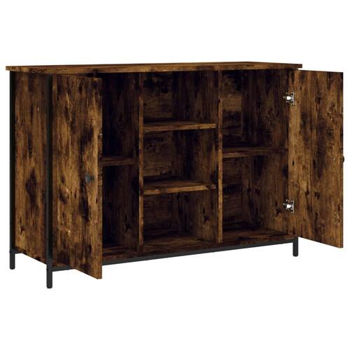 Skænk 100x35x70 cm konstrueret træ røget egetræsfarve