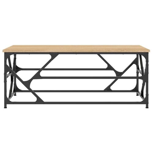 Sofabord 100x50x40 cm konstrueret træ sonoma-eg