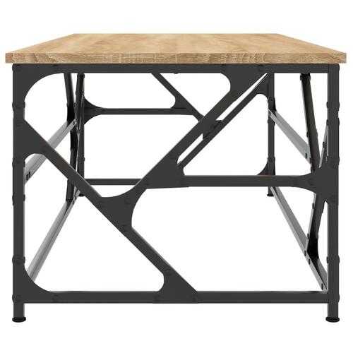 Sofabord 100x50x40 cm konstrueret træ sonoma-eg