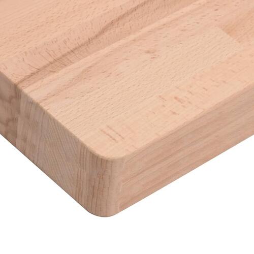 Bordplade 40x40x4 cm firkantet massivt bøgetræ