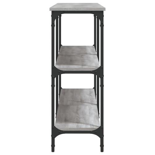 Konsolbord 200x29x75 cm konstrueret træ grå sonoma-eg