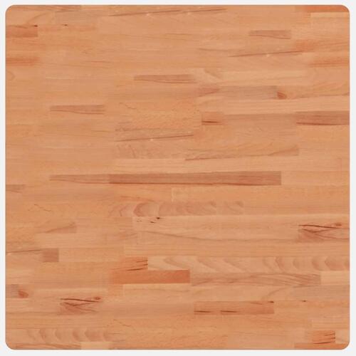 Bordplade 70x70x4 cm firkantet massivt bøgetræ