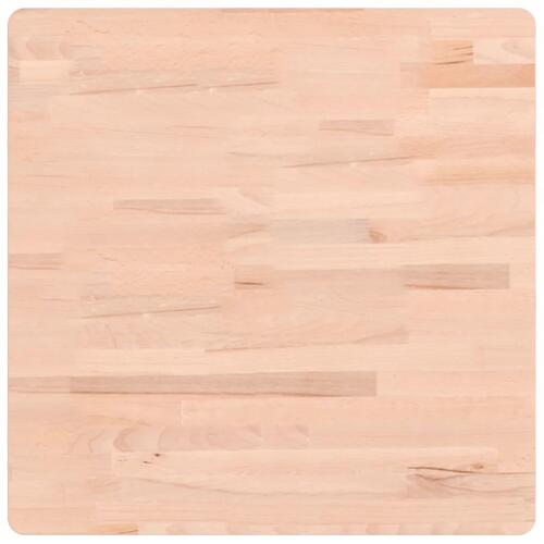 Bordplade 60x60x4 cm firkantet massivt bøgetræ