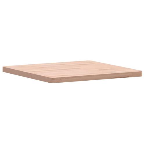 Bordplade 50x50x2,5 cm firkantet massivt bøgetræ