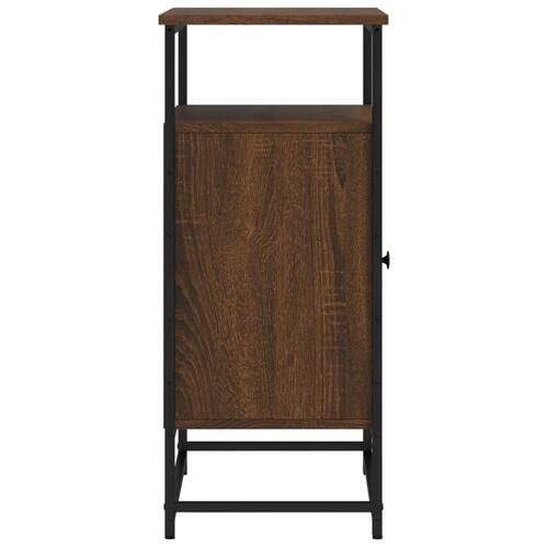 Skænk 69x35x80 cm konstrueret træ brun egetræsfarve