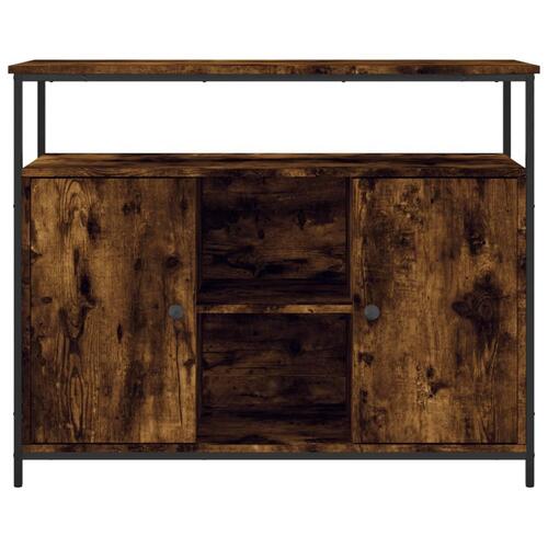 Skænk 100x35x80 cm konstrueret træ røget egetræsfarve
