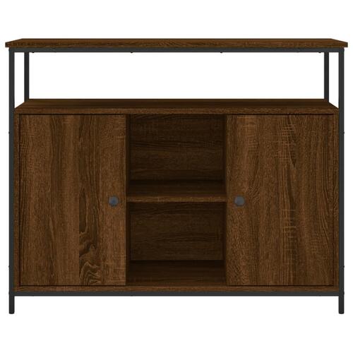 Skænk 100x35x80 cm konstrueret træ brun egetræsfarve