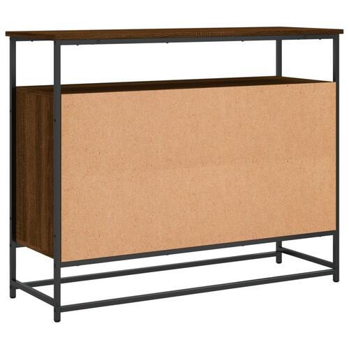 Skænk 100x35x80 cm konstrueret træ brun egetræsfarve