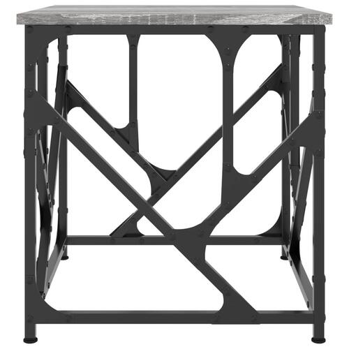 Sofabord 45x45x47,5 cm konstrueret træ grå sonoma-eg