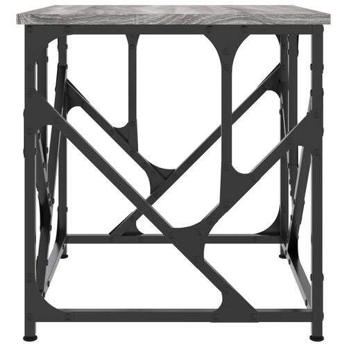 Sofabord 45x45x47,5 cm konstrueret træ grå sonoma-eg